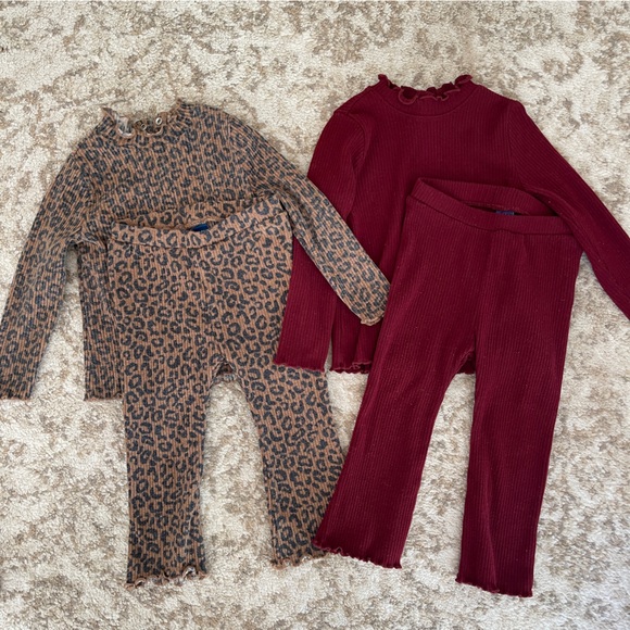 Set of 2 Baby Girl Top + Pant Sets 18-24 months - Picture 1 of 8